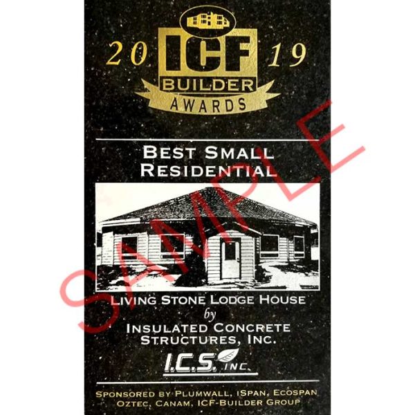 ICF Builder Award Plaque