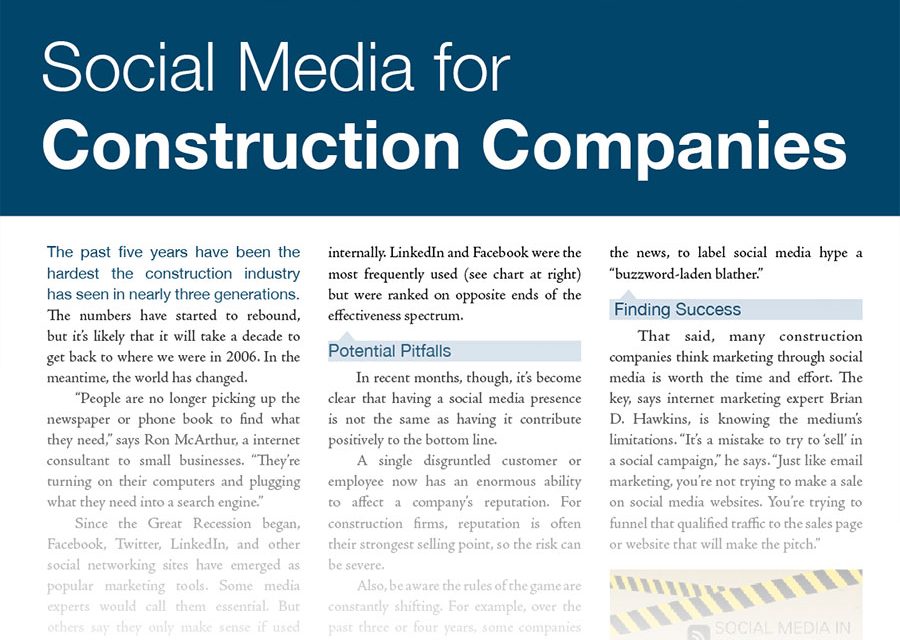 Social Media for Construction Companies