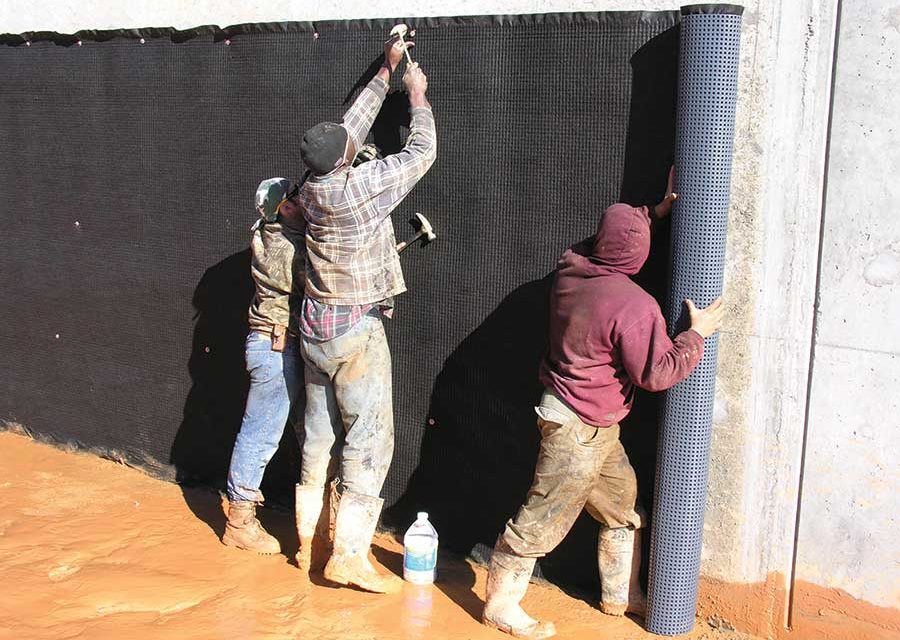 Geocomposite Drainage for ICF Foundations