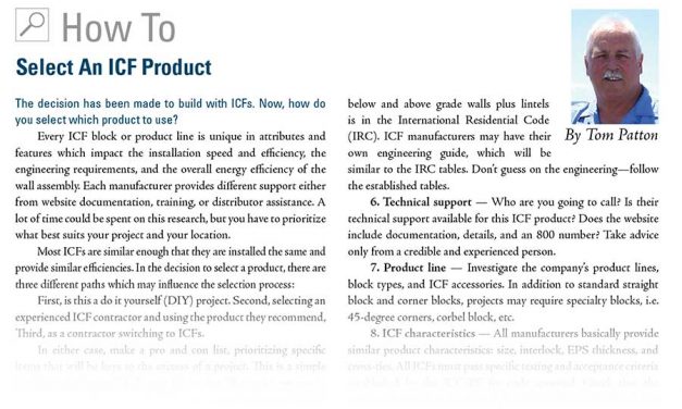 How To Select An ICF Product