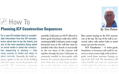 How To: Planning ICF Construction Sequences