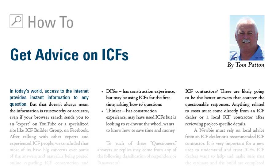 Get Advice on ICFs