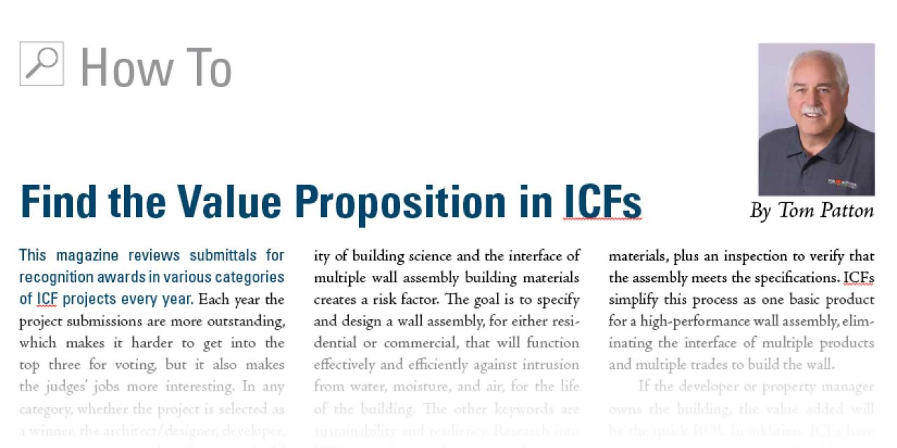 Find the Value Proposition in ICFs