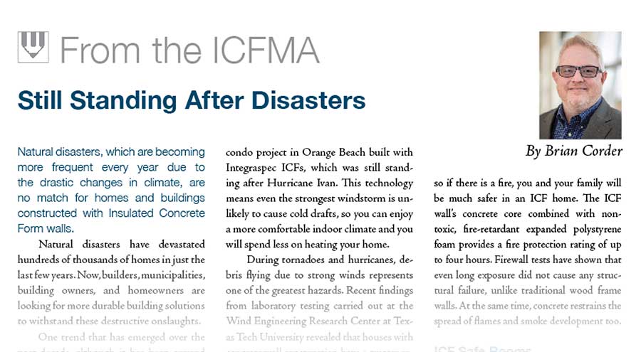 From the ICFMA: Still Standing After Disasters