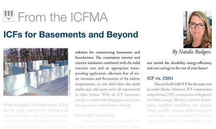 From the ICFMA: ICFs for Basements and Beyond