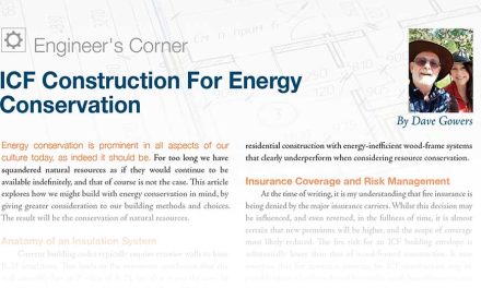 ICF Construction For Energy Conservation